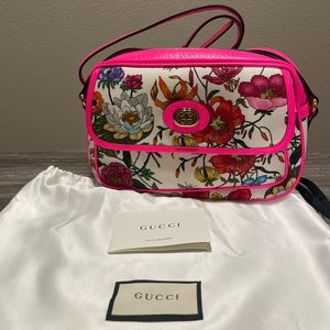 Gucci floral crossbody bag